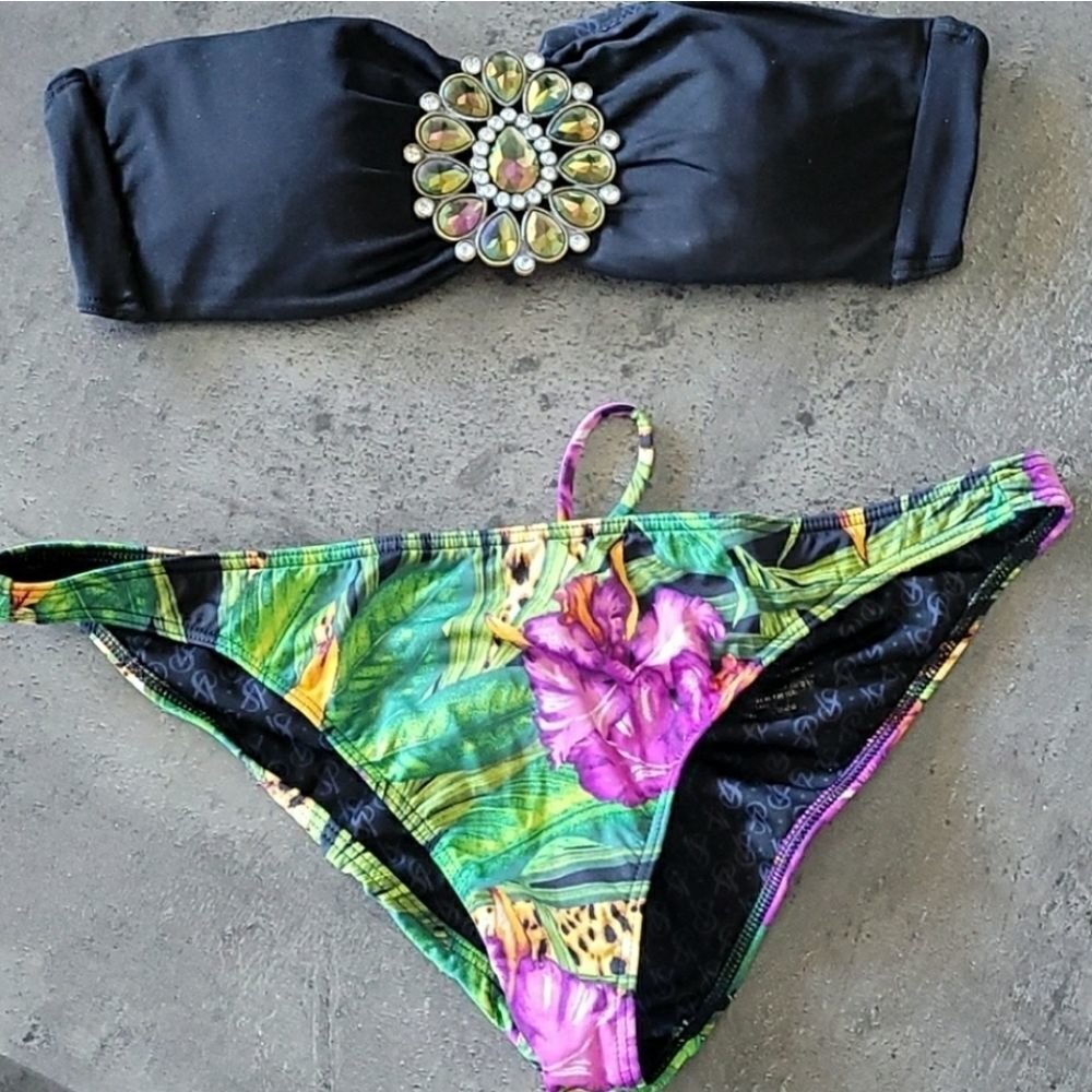 Victorias Secret Jeweled Bandeau Swimsuit